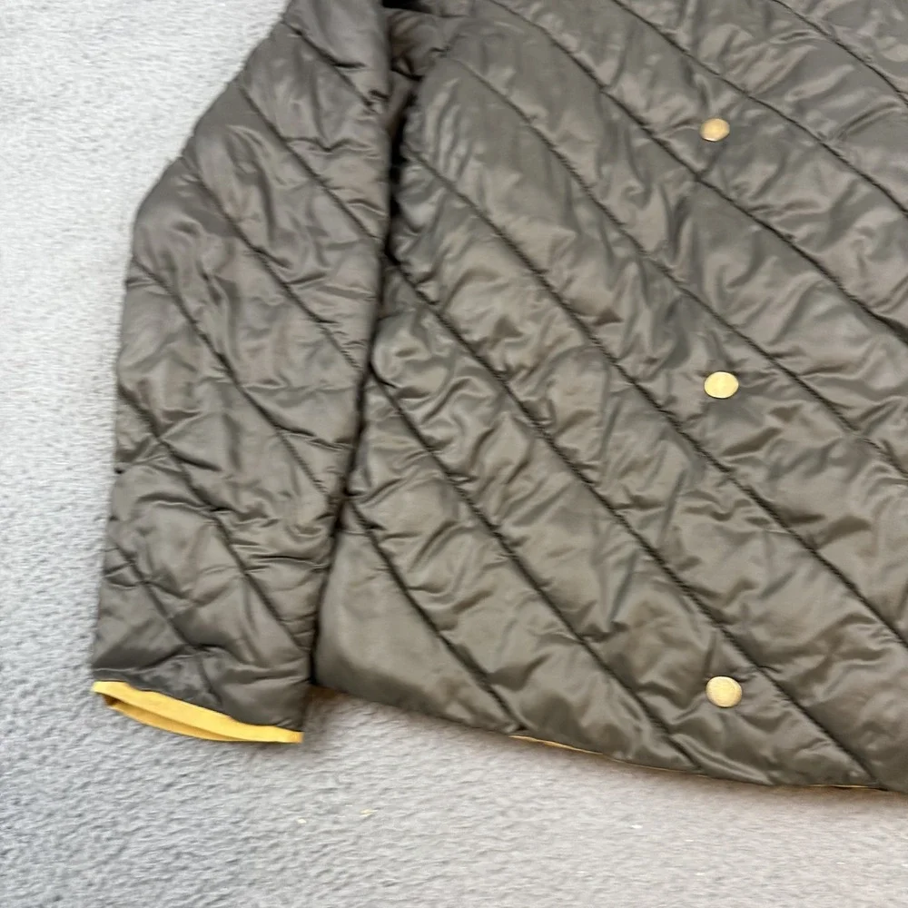 Scotch & Soda Jacket Mens Large Quilted Puffer Reversible Snap Front Modern - Picture 3 of 10